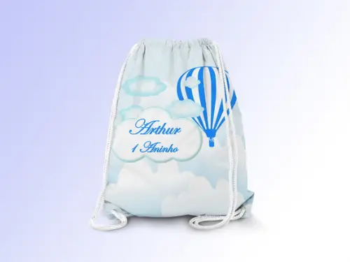 Mochilinha Personalizada Balões