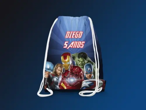 Mochilinha Personalizada Vingadores