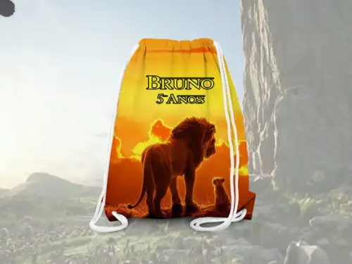 Mochilinha Personalizada o Rei Leão