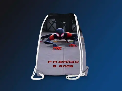 Mochilinha Personalizada Homem Aranha