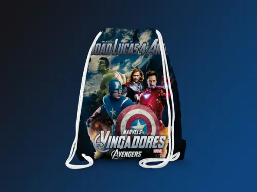 Mochilinha Personalizada Vingadores