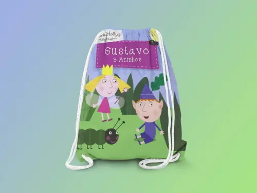 Mochilinha Personalizada Ben e Holly