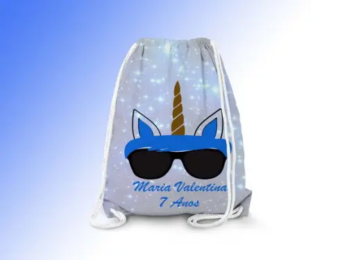 Mochilinha Personalizada Unicórnio