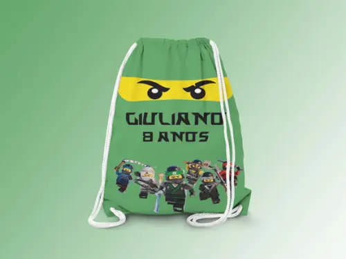 Mochilinha Personalizada Ninjago