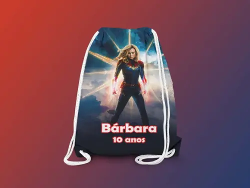 Mochilinha Personalizada Capitã Marvel