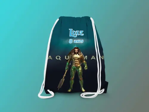 Mochilinha Personalizada Aquaman