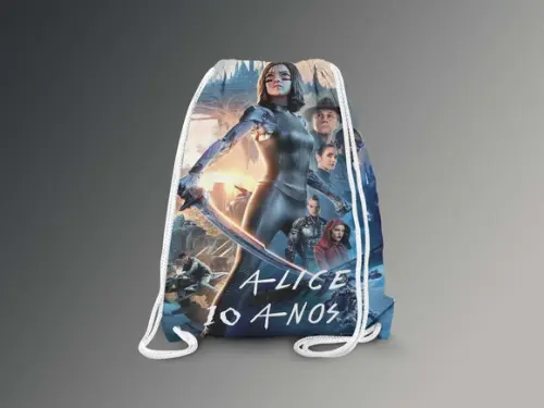 Mochilinha Personalizada Alita