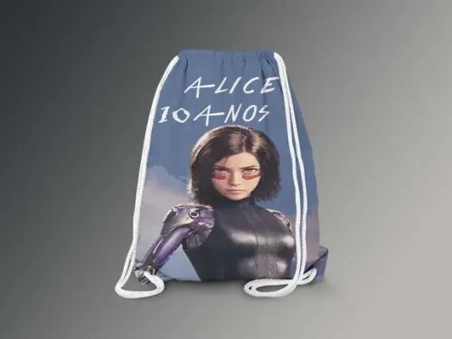 Mochilinha Personalizada Alita