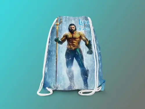 Mochilinha Personalizada Aquaman