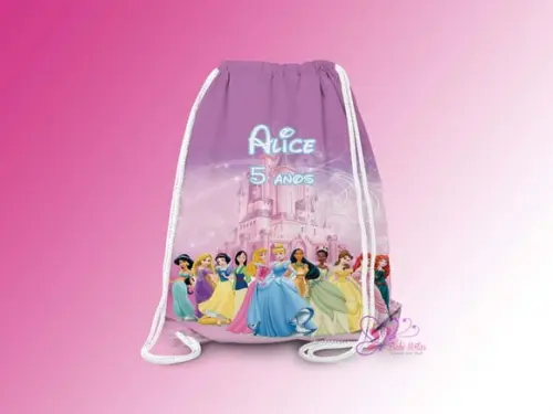 Mochilinha Personalizada 19x28cm Princesas Disney