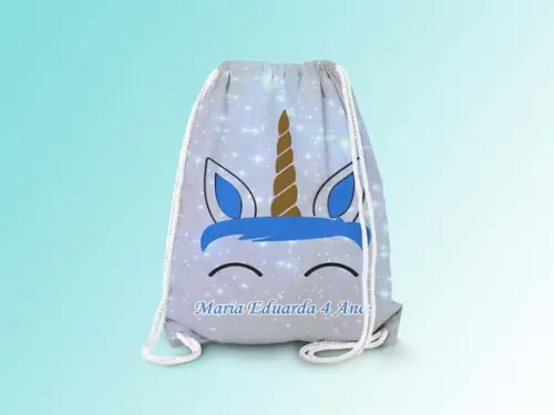 Mochilinha Personalizada Unicórnio
