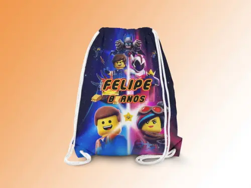 Mochilinha Personalizada Uma Aventura Lego
