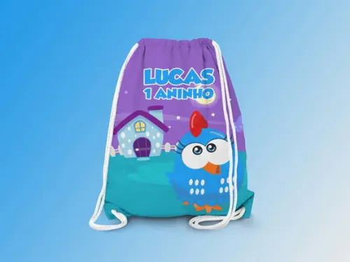 Mochilinha Personalizada Galinha Pintadinha Mini
