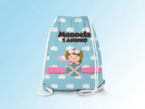 Mochilinha Personalizada Aviadora