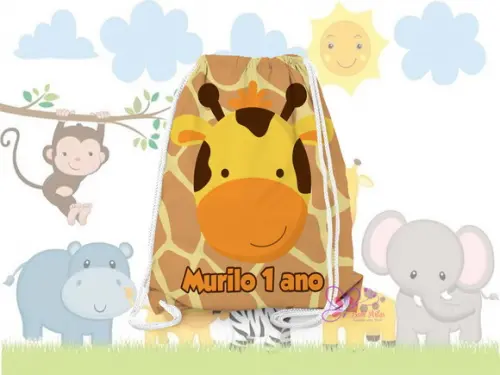 Mochilinha Personalizada Safari