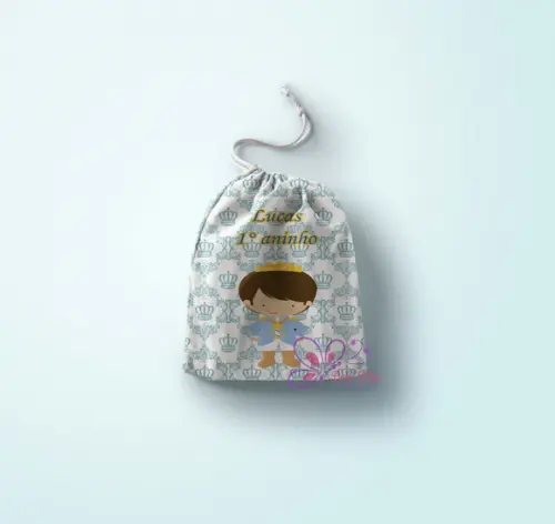 Saquinho Surpresa Personalizado Príncipe Cute