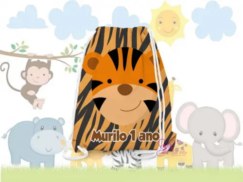 Mochilinha Personalizada Safari