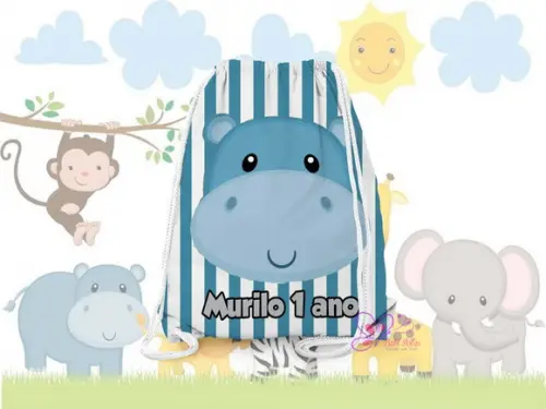 Mochilinha Personalizada Safari