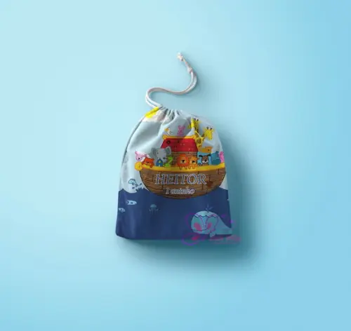 Saquinho Surpresa Personalizado Arca de Noe
