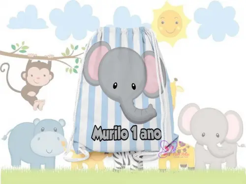 Mochilinha Personalizada Safari