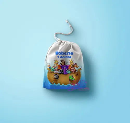 Saquinho Surpresa Personalizado Arca de Noe