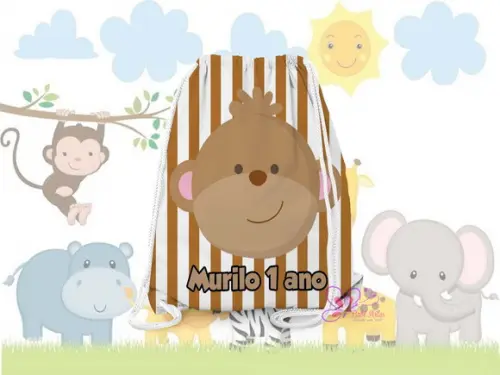 Mochilinha Personalizada Safari