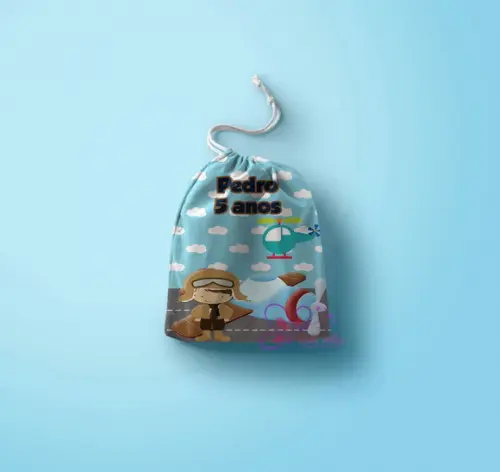 Saquinho Surpresa Personalizado Aviador