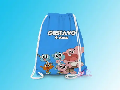 Mochilinha Personalizada Gumball
