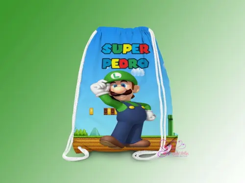 Mochilinha Personalizada Luigi