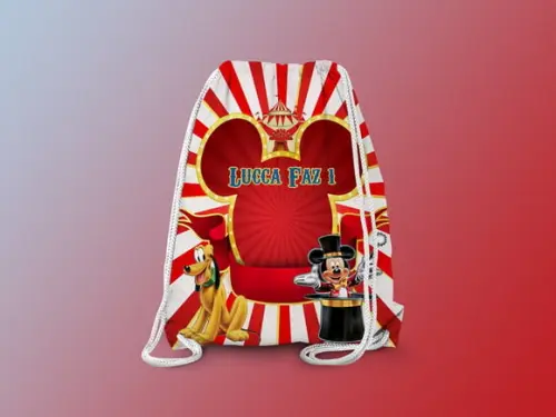 Mochilinha Personalizada Circo