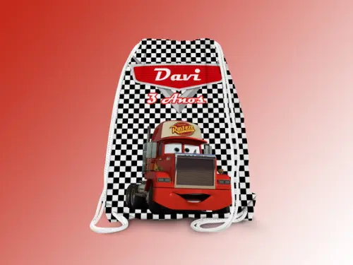 Mochilinha Personalizada Carros