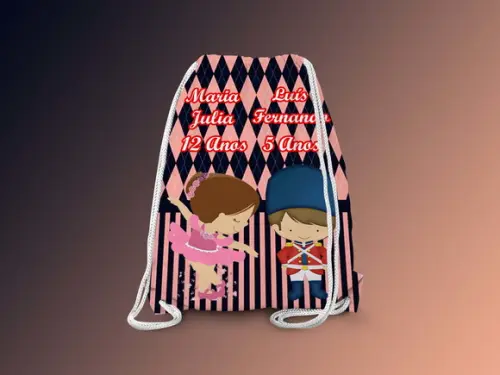 Mochilinha Personalizada Soldadinho de Chumbo