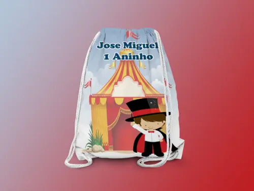 Mochilinha Personalizada Circo