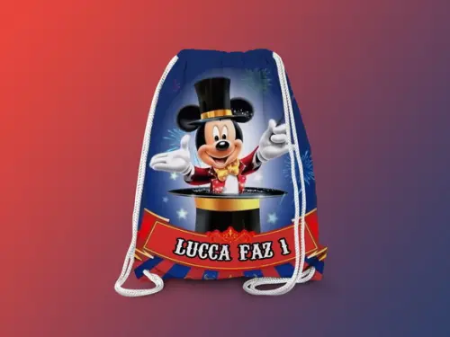 Mochilinha Personalizada Circo