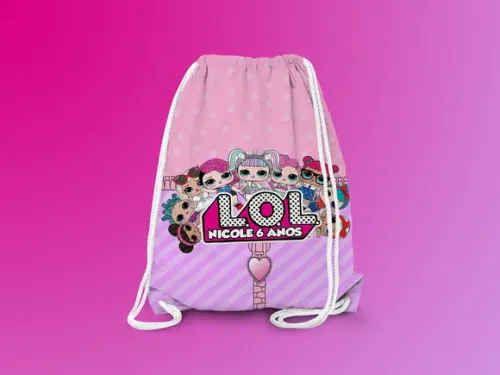 Mochilinha Personalizada Lol