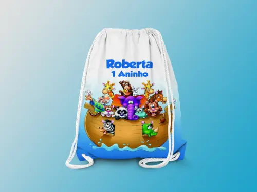 Mochilinha Personalizada A Arca de Noé