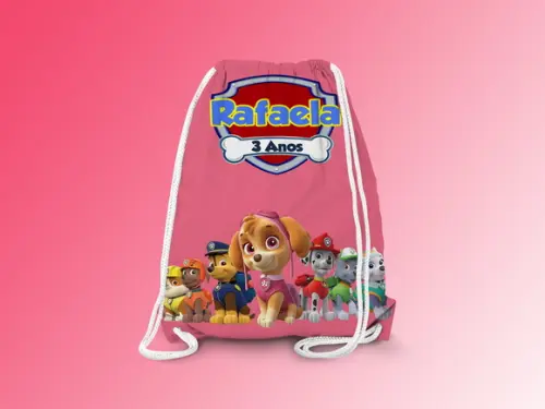 Mochilinha Personalizada Patrulha Canina