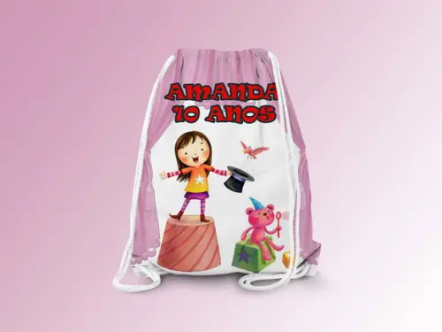 Mochilinha Personalizada Magica