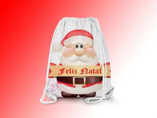 Mochilinha Personalizada Papai Noel
