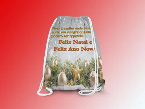 Mochilinha Personalizada Feliz Natal