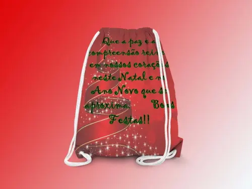 Mochilinha Personalizada Feliz Natal