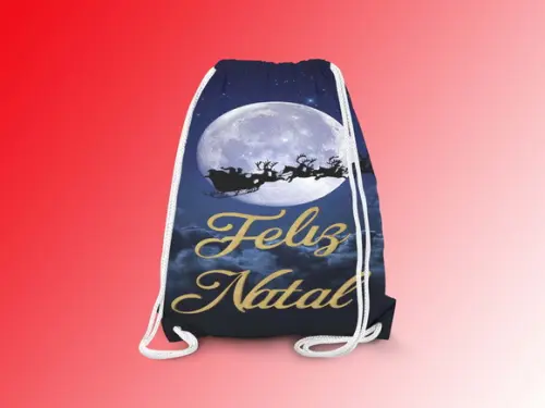 Mochilinha Personalizada Feliz Natal