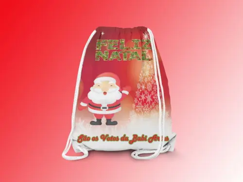 Mochilinha Personalizada Feliz Natal