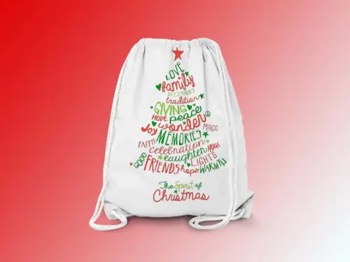 Mochilinha Personalizada Feliz Natal