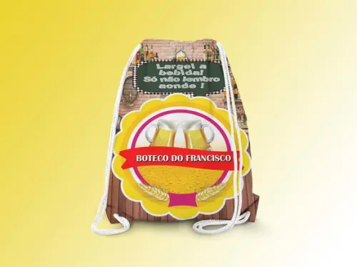 Mochilinha Personalizada Boteco