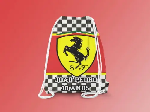 Mochilinha Personalizada Ferrari