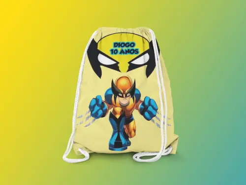 Mochilinha Personalizada Wolverine