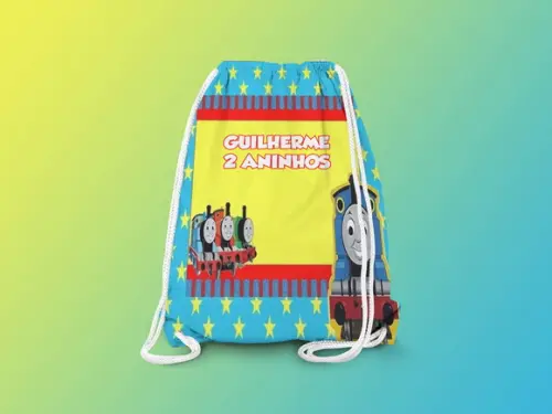 Mochilinha Personalizada Trenzinho