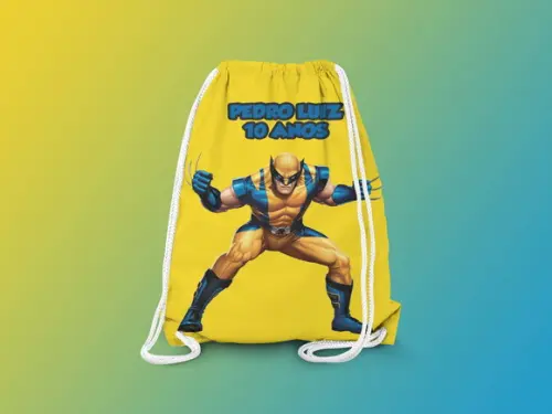 Mochilinha Personalizada Wolverine