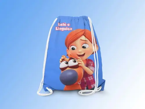 Mochilinha Personalizada Lele e Linguiça